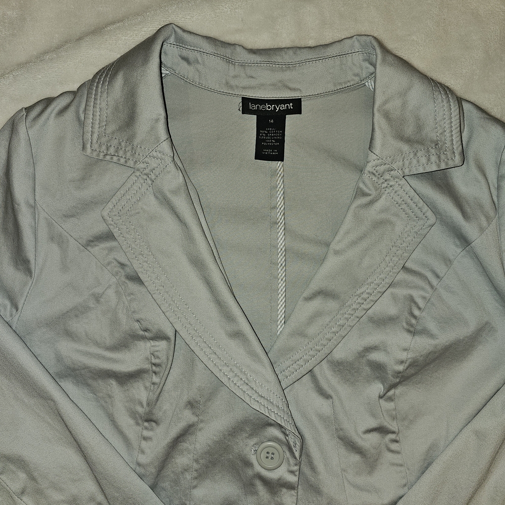 Lane‎ Bryant Women's Gray Jacket - Picture 4 of 14